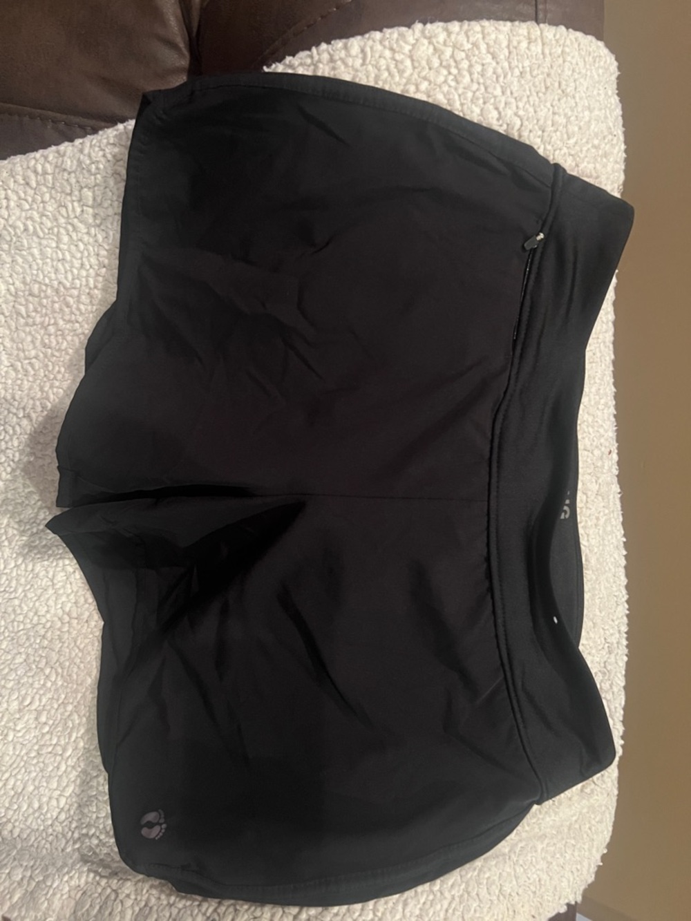 Hang Ten Black Athletic Shorts with Branded Waist